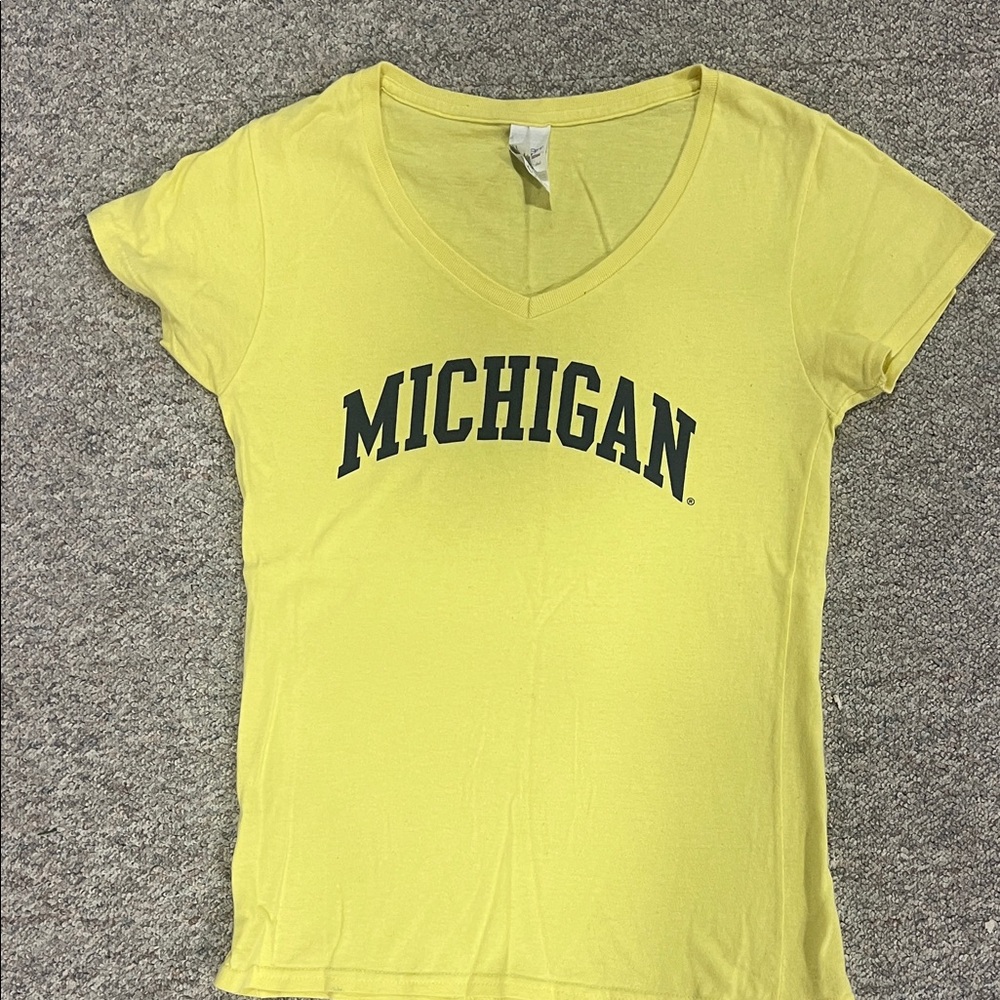 Michigan Women's Yellow T-Shirt